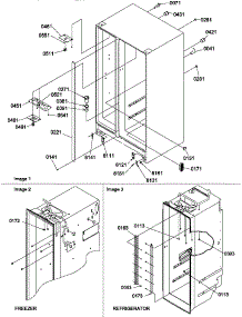 02 - Cabinet Parts parts for Amana Refrigerator SCD25TBW / P1303517W W from AppliancePartsPros.com