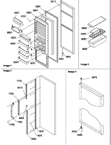 10 - Ref Door And Accessories parts for Amana Refrigerator SCD25TBW / P1190428W W from AppliancePartsPros.com
