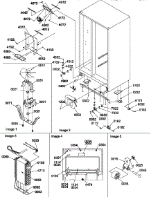 03 - Drain System, Rollers, And Evap Assy parts for Amana Refrigerator SCD25TL / P1303516W L from AppliancePartsPros.com