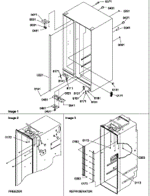 02 - Cabinet Parts parts for Amana Refrigerator SCD25TW / P1190422W W from AppliancePartsPros.com