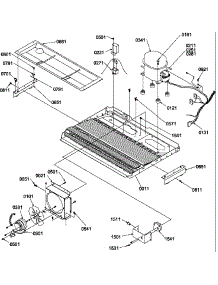 09 - Machine Compartment parts for Amana Refrigerator SCD25TW / P1190425W W from AppliancePartsPros.com