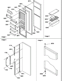 10 - Ref Door And Accessories parts for Amana Refrigerator SCD25TW / P1190425W W from AppliancePartsPros.com