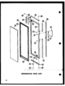 09 - Ref Door Assy parts for Amana Refrigerator SD19G-1 / P6020129W from AppliancePartsPros.com