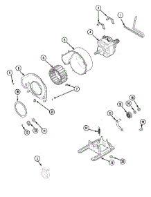05 - Motor & Fan parts for Maytag Dryer SDE305DAZW from AppliancePartsPros.com