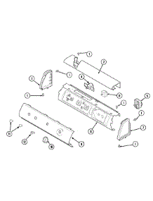 02 - Control Panel parts for Maytag Dryer SDE4000AZW from AppliancePartsPros.com