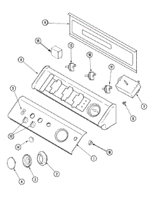 02 - Control Panel parts for Maytag Dryer SDE4606AYW from AppliancePartsPros.com