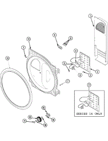 06 - Rear Blkhd, Air Duct, Roller&Htr (Ele) parts for Maytag Dryer SDE4606AYW from AppliancePartsPros.com