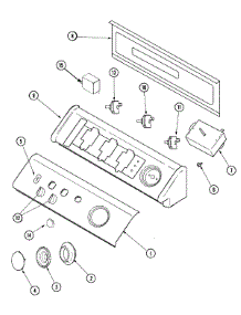 02 - Control Panel parts for Maytag Dryer SDE505DAZW from AppliancePartsPros.com