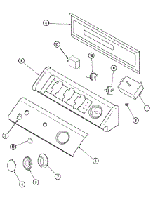 02 - Control Panel parts for Maytag Dryer SDE5401AYW from AppliancePartsPros.com