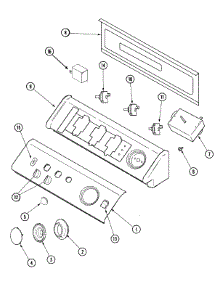 02 - Control Panel parts for Maytag Dryer SDE5701AYQ from AppliancePartsPros.com