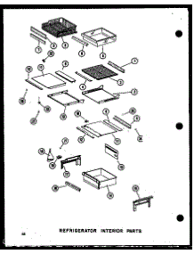 15 - Ref Interior Parts parts for Amana Refrigerator SDI22C-C / P7390006W C from AppliancePartsPros.com
