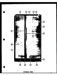 10 - Exterior Parts parts for Amana Refrigerator SDI22D from AppliancePartsPros.com