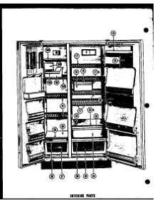14 - Interior Parts parts for Amana Refrigerator SDI22D from AppliancePartsPros.com
