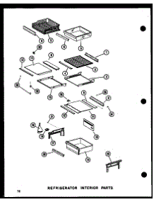 15 - Ref Interior Parts parts for Amana Refrigerator SDI22E-C / P7410006W C from AppliancePartsPros.com