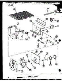 03 - Cavity Assy parts for Amana Refrigerator SDI22E-G / P7487006W G from AppliancePartsPros.com
