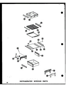 14 - Ref Interior Parts parts for Amana Refrigerator SDI22N-C / P6020165W C from AppliancePartsPros.com