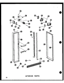 10 - Interior Parts parts for Amana Refrigerator SDI22W / P6034006W from AppliancePartsPros.com