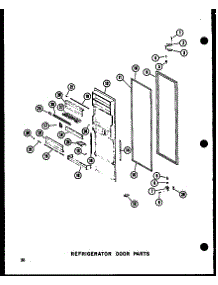 13 - Ref Door Parts parts for Amana Refrigerator SDI22W-AG / P7332022W G from AppliancePartsPros.com