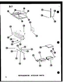 13 - Ref Interior Parts parts for Amana Refrigerator SDI22W-AG / P6035032W G from AppliancePartsPros.com