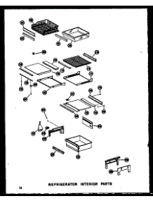 15 - Ref Interior Parts parts for Amana Refrigerator SDI22W-C / P6034074W C from AppliancePartsPros.com