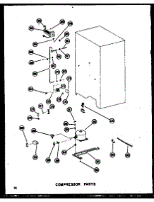 04 - Compressor Parts parts for Amana Refrigerator SDI22W-C / P6034032W C from AppliancePartsPros.com