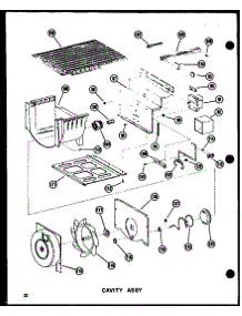 03 - Cavity Assy parts for Amana Refrigerator SDI22W-C / P6034006W C from AppliancePartsPros.com