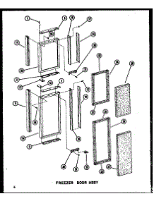 07 - Fz Door Assy parts for Amana Refrigerator SDI25A-AG / P6035014W G from AppliancePartsPros.com
