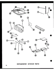 14 - Ref Interior Parts parts for Amana Refrigerator SDI25B / P7332040W from AppliancePartsPros.com