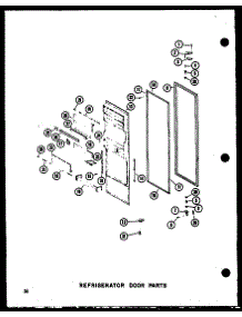 13 - Ref Door Parts parts for Amana Refrigerator SDI25C-G / P7390007W G from AppliancePartsPros.com