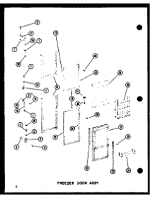 08 - Fz Door Assy parts for Amana Refrigerator SDI25E-A / P7410007W A from AppliancePartsPros.com