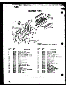 10 - Icemaker Parts parts for Amana Refrigerator SDI25E-A / P7487007W A from AppliancePartsPros.com