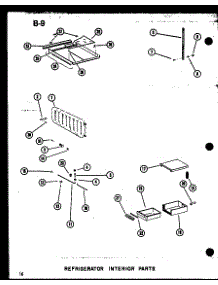 14 - Ref Interior Parts parts for Amana Refrigerator SDI25E-C / P7487007W C from AppliancePartsPros.com