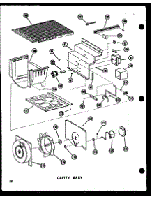 03 - Cavity Assy parts for Amana Refrigerator SDI25N-1-C / P6023093W C from AppliancePartsPros.com
