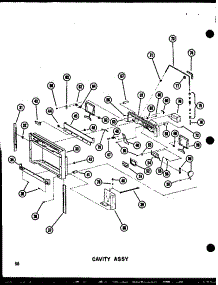 02 - Cavity Assy parts for Amana Refrigerator SDI25N-1-C / P6023083W C from AppliancePartsPros.com