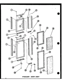 07 - Fz Door Assy parts for Amana Refrigerator SDI25N-1-C / P6023092W C from AppliancePartsPros.com