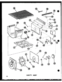 03 - Cavity Assy parts for Amana Refrigerator SDI25N-A / P6020164W A from AppliancePartsPros.com