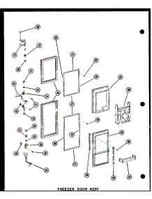 08 - Fz Door Assy parts for Amana Refrigerator SDI25N-A / P6020164W A from AppliancePartsPros.com