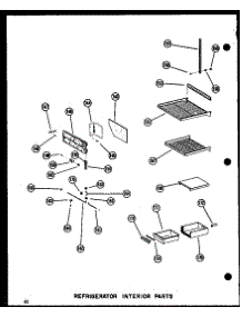 13 - Ref Interior Parts parts for Amana Refrigerator SDI25N-AG / P6020164W G from AppliancePartsPros.com