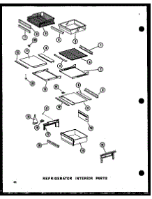 15 - Ref Interior Parts parts for Amana Refrigerator SDI25W / P7332019W from AppliancePartsPros.com