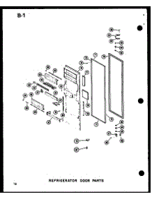12 - Ref Door Parts parts for Amana Refrigerator SDI25W-AG / P6035029W G from AppliancePartsPros.com