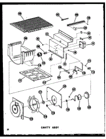 03 - Cavity Assy parts for Amana Refrigerator SDI25W-C / P6034077W C from AppliancePartsPros.com