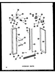 11 - Interior Parts parts for Amana Refrigerator SDI25W-C / P6034044W C from AppliancePartsPros.com