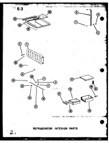 14 - Ref Interior Parts parts for Amana Refrigerator SDI522E1A / P7487027W A from AppliancePartsPros.com
