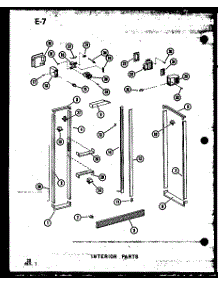 11 - Interior Parts parts for Amana Refrigerator SDI525E-1-A / P7487019W A from AppliancePartsPros.com