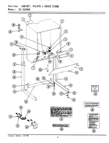 04 - Cabinet, Relays & Dryer Stand parts for Maytag Washer Dryer Combo SE9900 from AppliancePartsPros.com