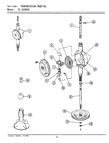 12 - Transmission-Orbital parts for Maytag Washer Dryer Combo SE9900 from AppliancePartsPros.com