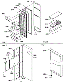 09 - Ref Door And Accessories parts for Amana Refrigerator SG19SW / P1193702W W from AppliancePartsPros.com
