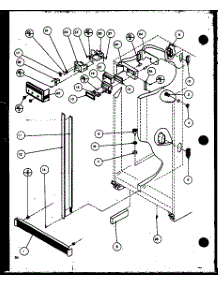 10 - Ref / Fz Controls And Cabinet Parts parts for Amana Refrigerator SG22MBL / P1153501W L from AppliancePartsPros.com