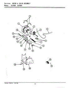 12 - Motor & Idler Assembly parts for Maytag Washer Dryer Combo SG7800 from AppliancePartsPros.com
