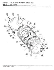 17 - Tumbler (Front & Back) parts for Maytag Washer Dryer Combo SG7800 from AppliancePartsPros.com